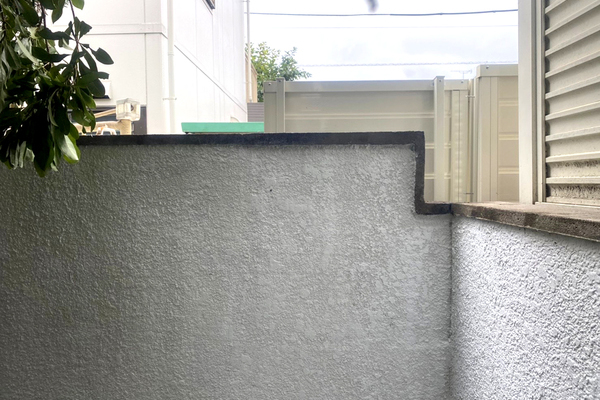 神奈川県 スタッコ調の塀リペア補修 イメージ1