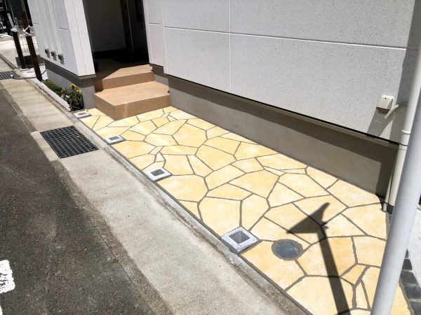神奈川県H市 ローラーストーン外構工事 イメージ4