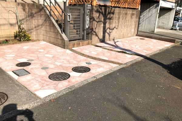 神奈川県F市 ローラーストーン外構工事 イメージ1