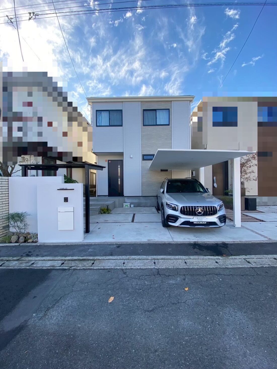 視線対策×デザイン性を備えたセミクローズ外構リフォーム イメージ1