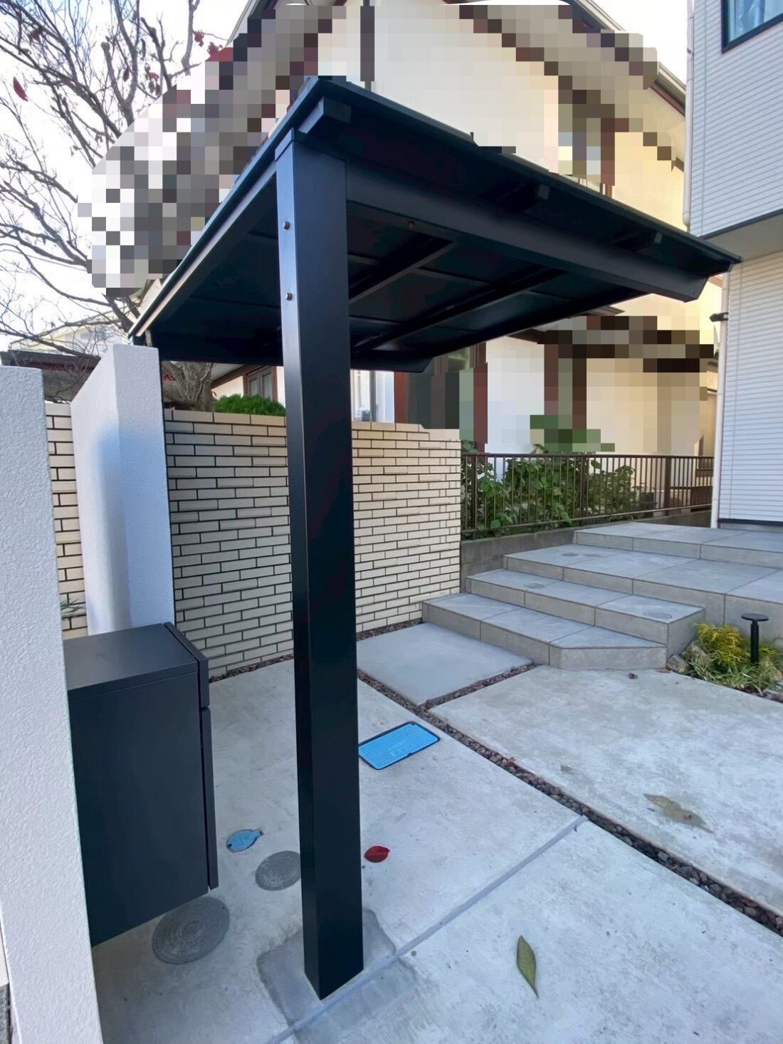 視線対策×デザイン性を備えたセミクローズ外構リフォーム イメージ5